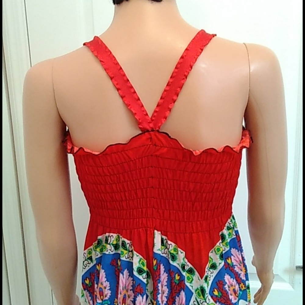 Colorful Sun Dress. Size M/L No Label - Picture 9 of 14